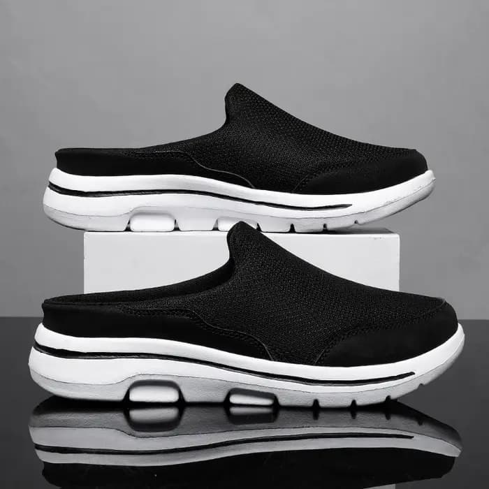 2025 hommes pantoufles été respirant maison pantoufles d'intérieur hommes fond épais diapositives mode Couple chaussures de marche grande taille 39-48