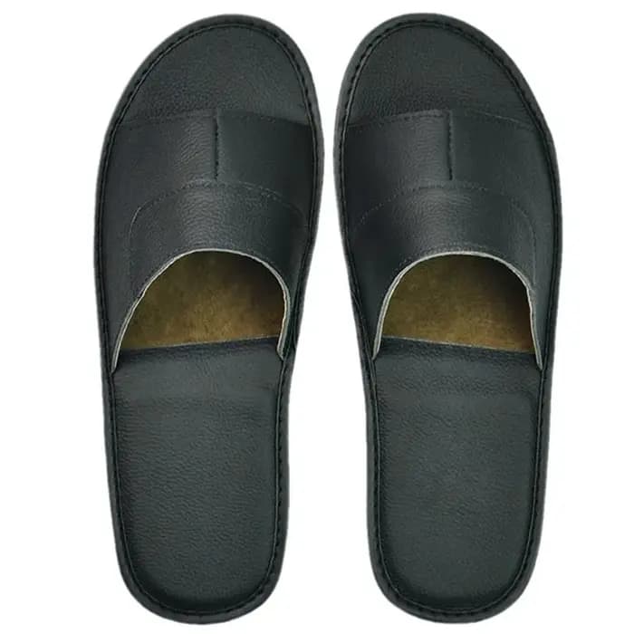 Pantoufles en cuir pour hommes