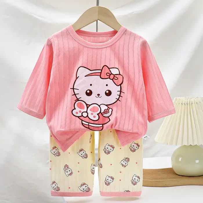 Ensemble de pyjamas en coton pour bébé garçon et fille, 2 pièces, pour l'été, pyjamas pour enfants
