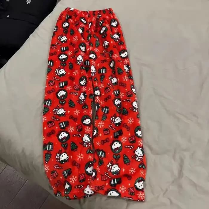 Pyjama Hello Kittys en flanelle pour femme