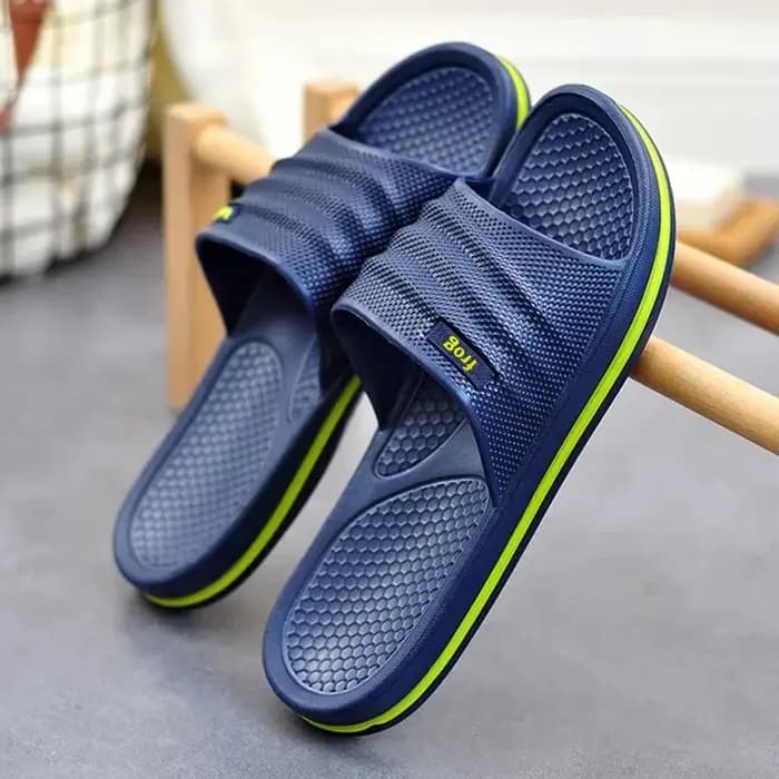 Pmoiste – pantoufles de salle de bain EVA souples pour hommes, chaussures de salon légères et confortables, à enfiler, antidérapantes, de haute qualité, pour l'intérieur