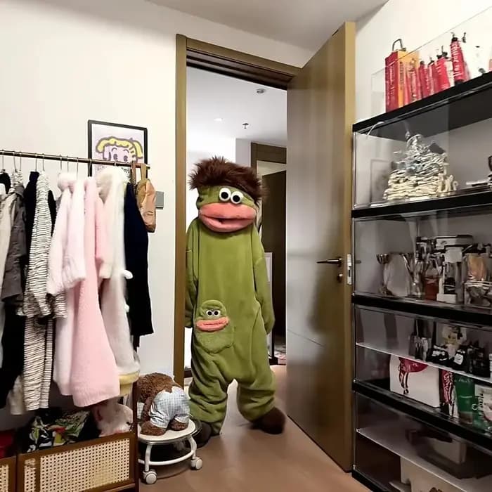 26 Nouveaux Pyjamas Combinaisons à Poils Longs Motif Diable de Tasmanie et Grenouille Triste