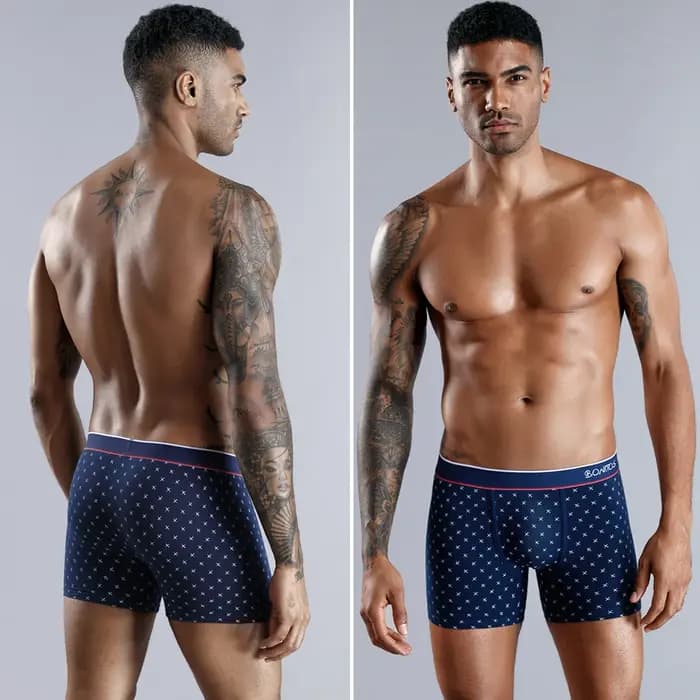 Boxers imprimés en coton pour sous-vêtements pour hommes