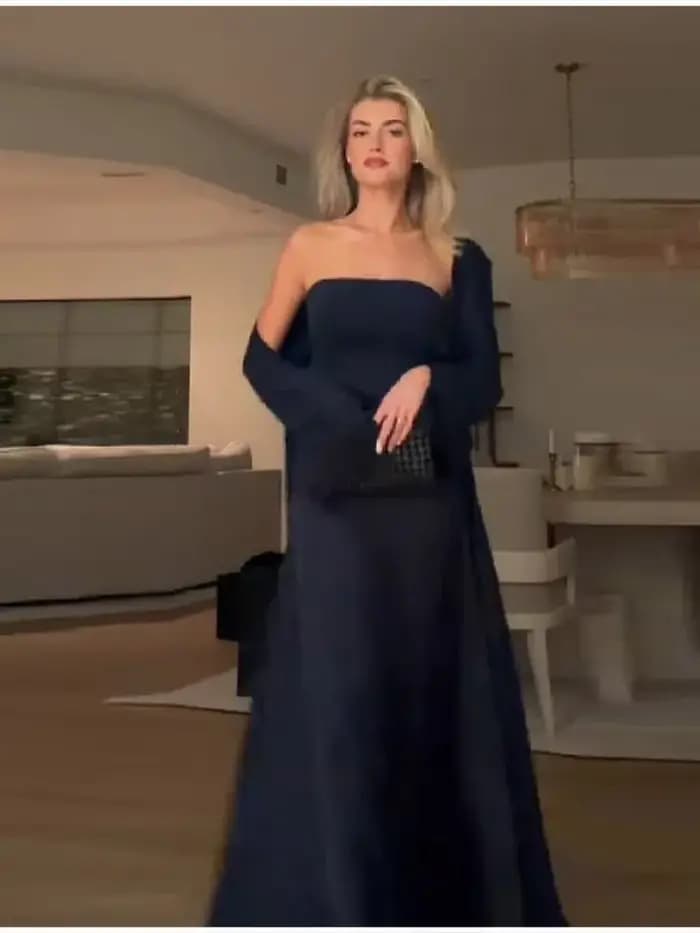 Robe de Soirée Chic et Élégante en Satin pour Femme