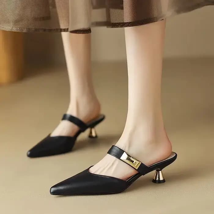 Pantoufles à bout pointu de Style coréen pour femmes