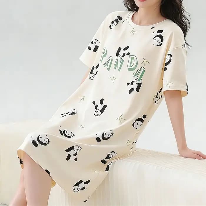 Pyjama Femme Mignon Chat – Robe de Nuit Tendance Été – Vêtement