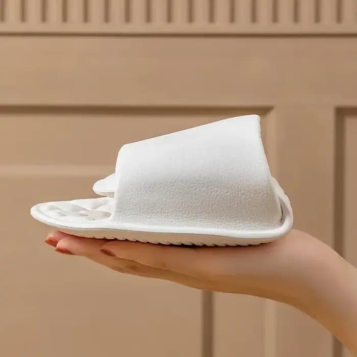 Pantoufles de voyage pliables pour femmes