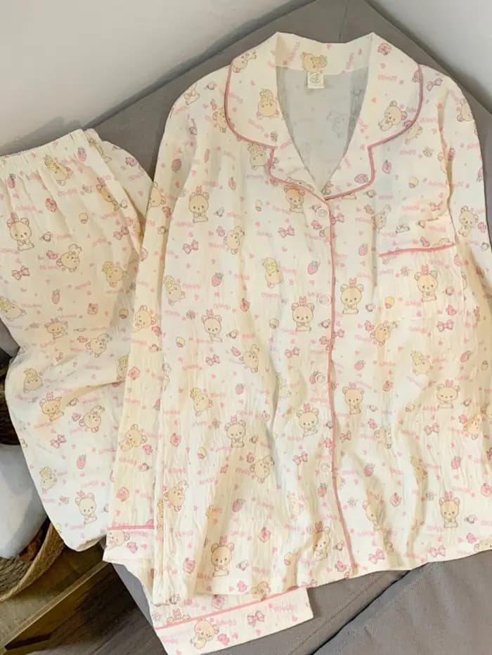 M-5XL grande taille pyjama ensemble pour femmes automne hiver mignon grande taille vêtements de nuit dames confortable vêtements de détente femmes vêtements de maison