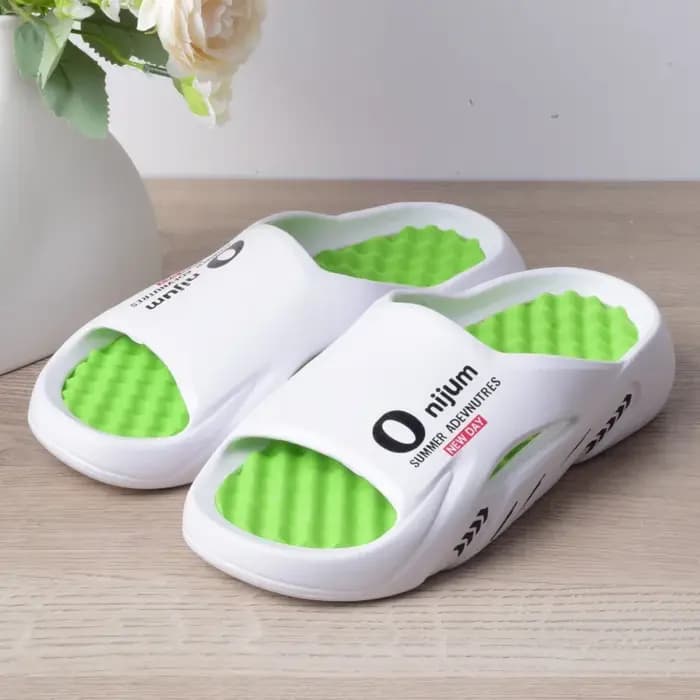 Onijum – pantoufles de Massage pour hommes, sandales d'intérieur et d'extérieur, chaussures de plage décontractées, semelle confortable, grande taille 3, nouvelle collection 2024