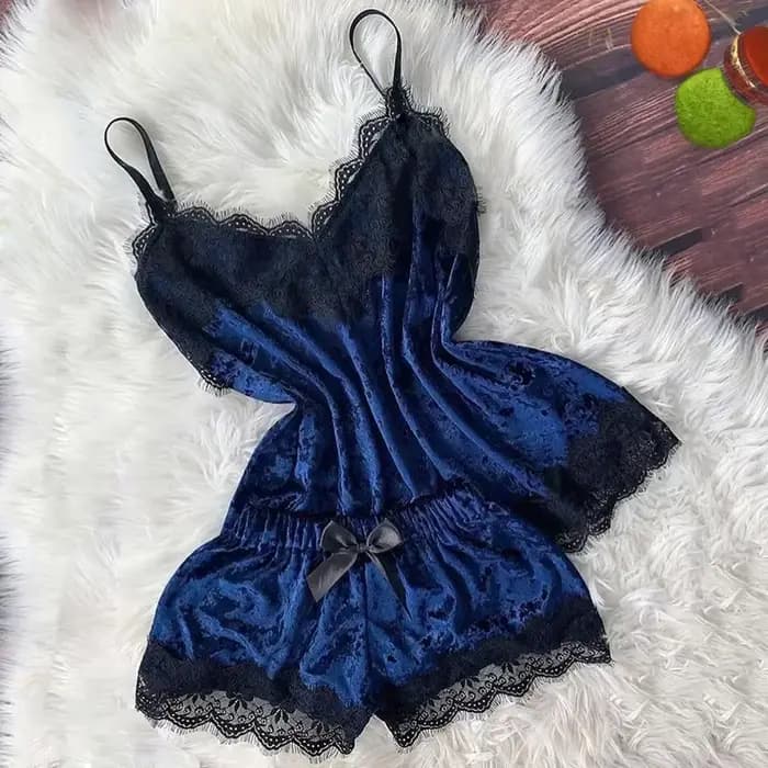 Automne hiver velours pyjamas ensemble femmes Sexy Lingerie vêtements de nuit