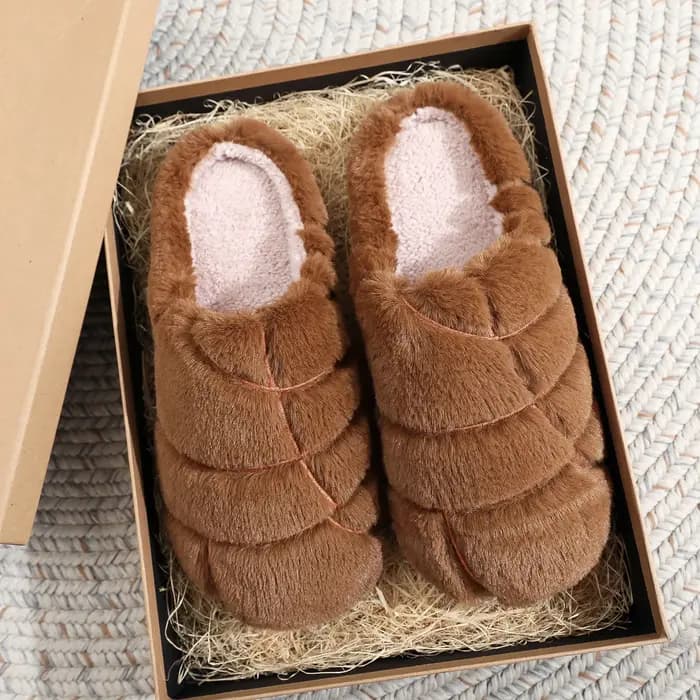Pantoufles de conque de pain gastronomique mexicain pour la maison d'hiver