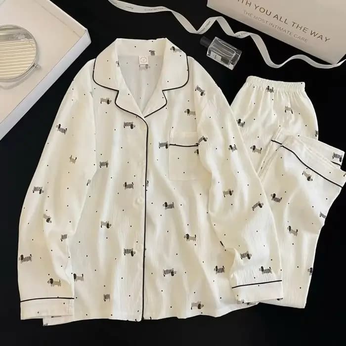 Ensemble pyjama imprimé cerise pour femmes