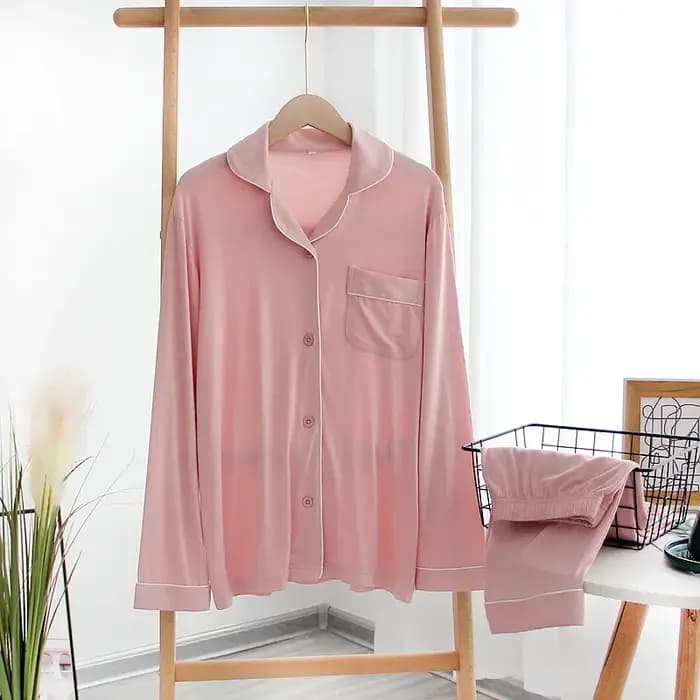 Ensembles de pyjamas en modal tendance 2026 pour femmes, pantalons à manches longues, ensemble 2 piè