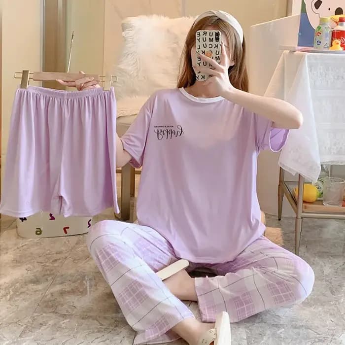 Ensemble de pyjamas d'été à manches courtes pour femmes