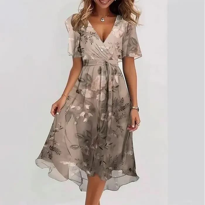 Robe imprimée élégante et à la mode pour femmes