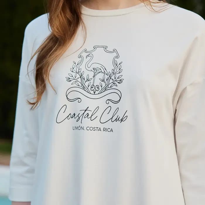 Robe en coton imprimée pour femme AP SS26