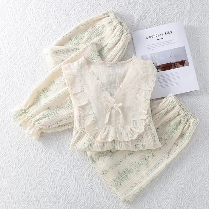 Ensemble de vêtements de nuit trois pièces pour femmes