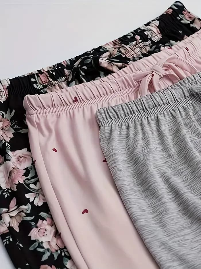 Lot de 3 pantalons de pyjama quatre saisons pour femmes
