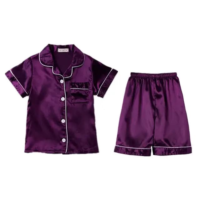 2020 famille correspondant soie pyjamas ensemble printemps été automne mère fille