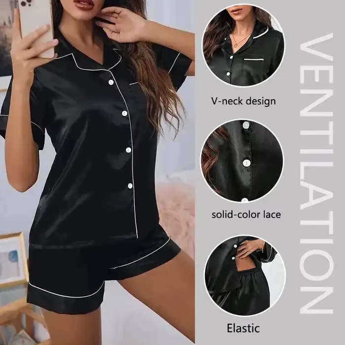 Ensemble de vêtements de nuit deux pièces pour femmes