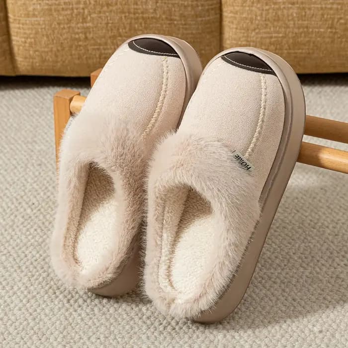 Mode femmes pantoufles hiver doux semelle épaisse intérieur et extérieur chaleur confort respirant antidérapant décontracté Couple maison chaussures