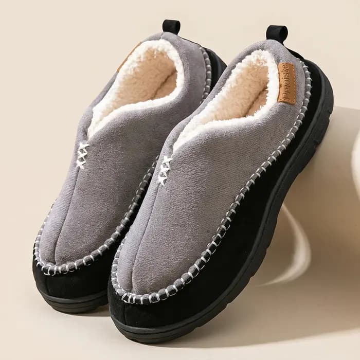 Chaussons chauds pour hommes, marque Mark Line, semelle TPR antidérapante, doux et confortables, cha