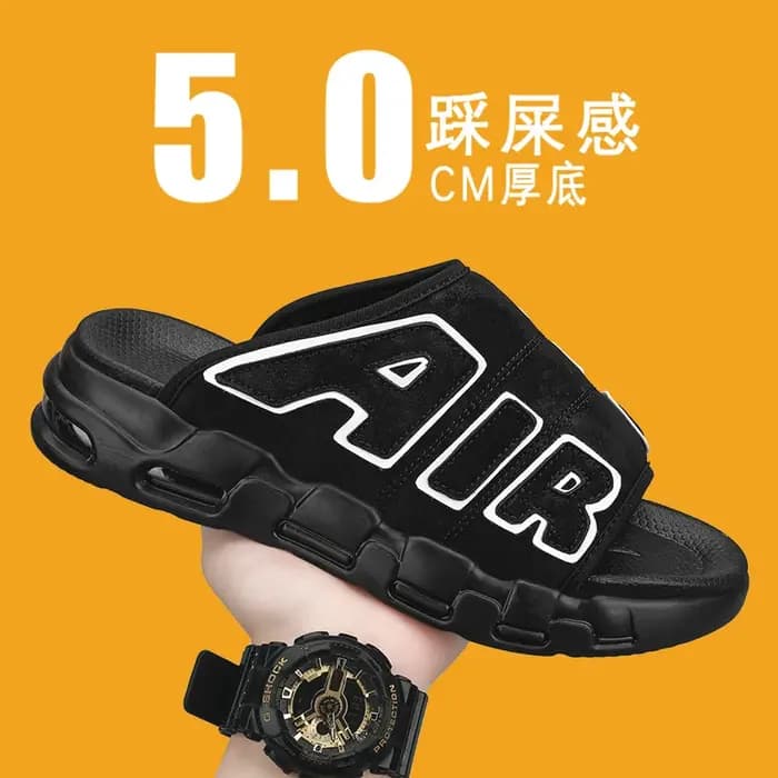 Chaussons pour hommes coussin d'air conception sandales été nouveau PVC doux antidérapant