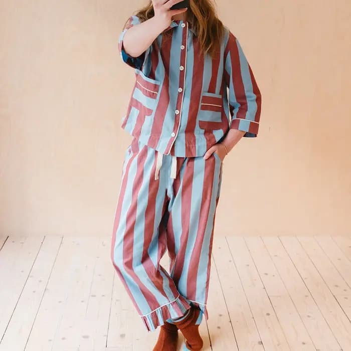Ensemble pyjama rayé pour femmes