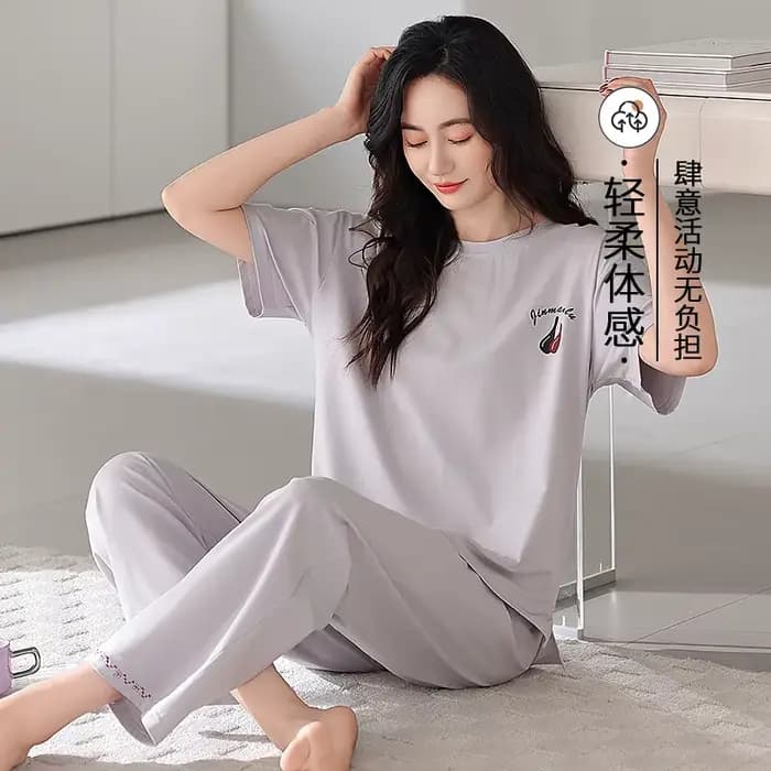 Ensemble pyjama d'été 100% coton pour femmes