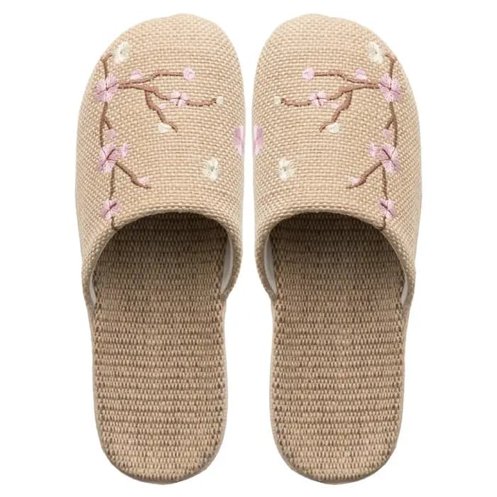 Chaussons d'intérieur en lin de style chinois pour femmes et hommes