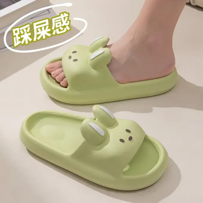 Pantoufles oreiller lapin pour femmes et hommes | House Slides Sandales de douche | Extremement confortable | Semelle