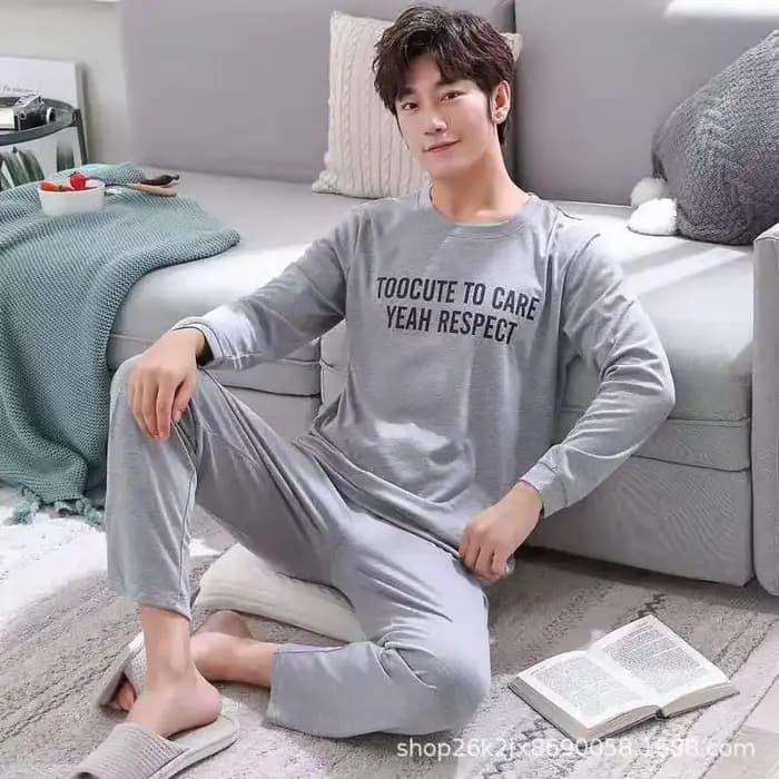 Pyjama à manches longues et pantalons longs pour hommes