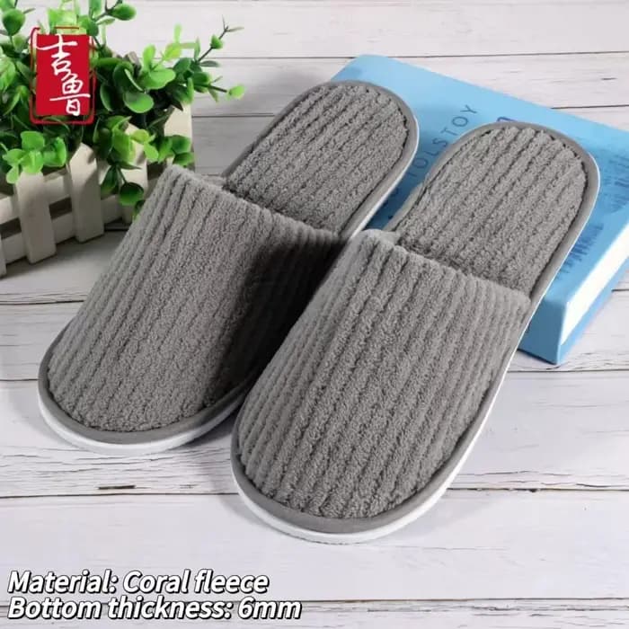 1 Paire de Chaussons Antidérapants pour Hôtel et Spa