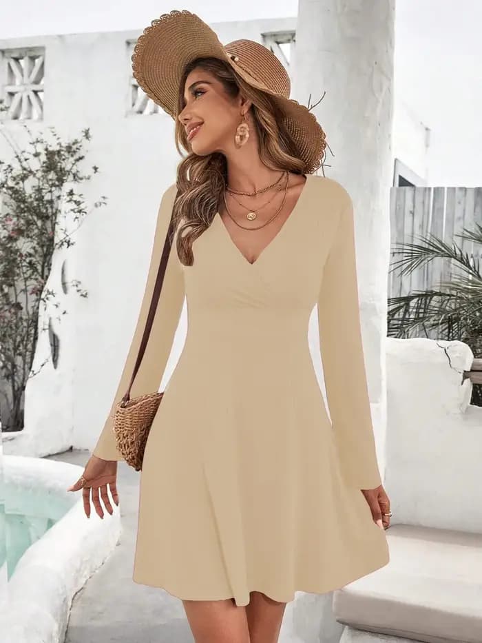 Robe portefeuille automne-hiver 2025 pour femme