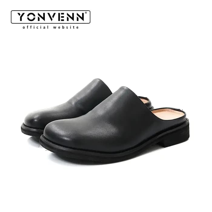 Pantoufles en cuir pour hommes