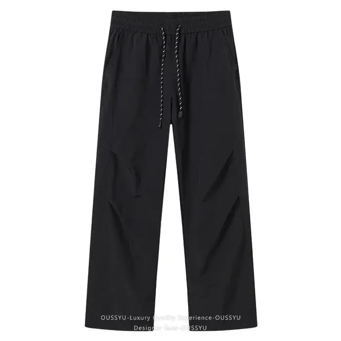 Pantalon décontracté d'été pour homme en soie glacée