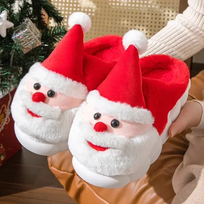 Pantoufles de squelette de noël créatives antidérapantes TPR