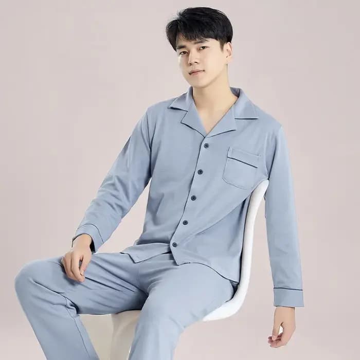 Ensemble de pyjamas en coton pour hommes