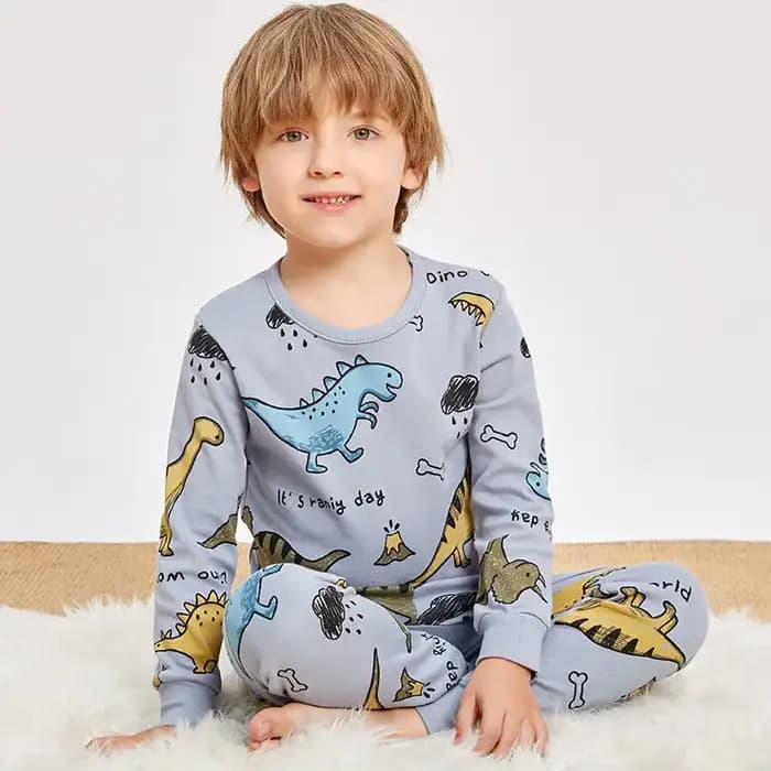 Enfant garçon Pyjamas pour 3-14 ans hiver à manches longues