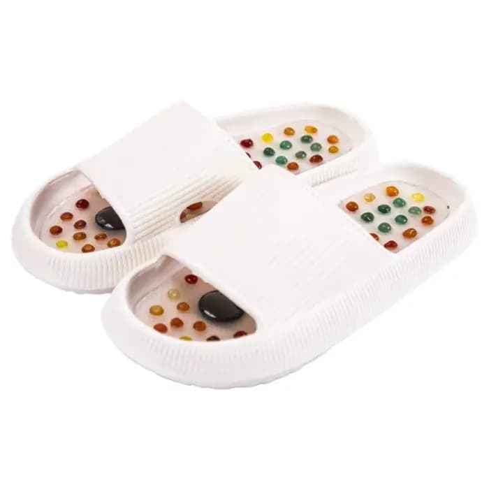 Chaussons de massage magnétiques en agate naturelle pour hommes