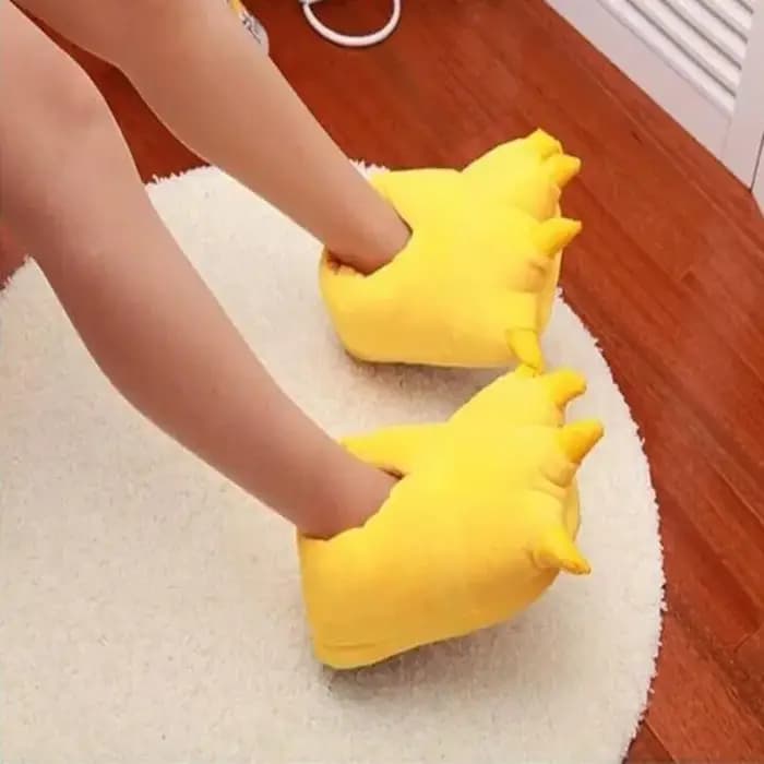 Pantoufles en forme de patte de dinosaure pour hommes