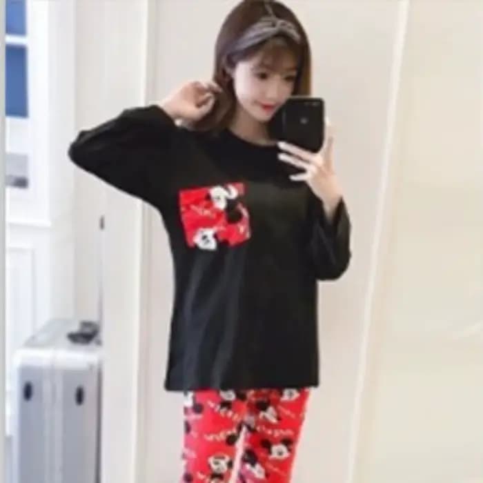 Ensemble de pyjama deux pièces à manches longues et pantalons longs pour femmes