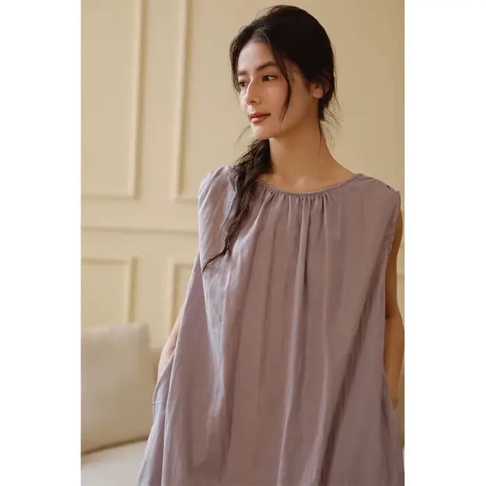 Vêtements de maison d'été en coton Double couche de gaze