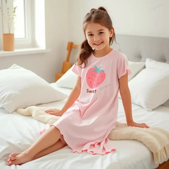 Nouvelle Robe de Nuit Lapin pour Enfants