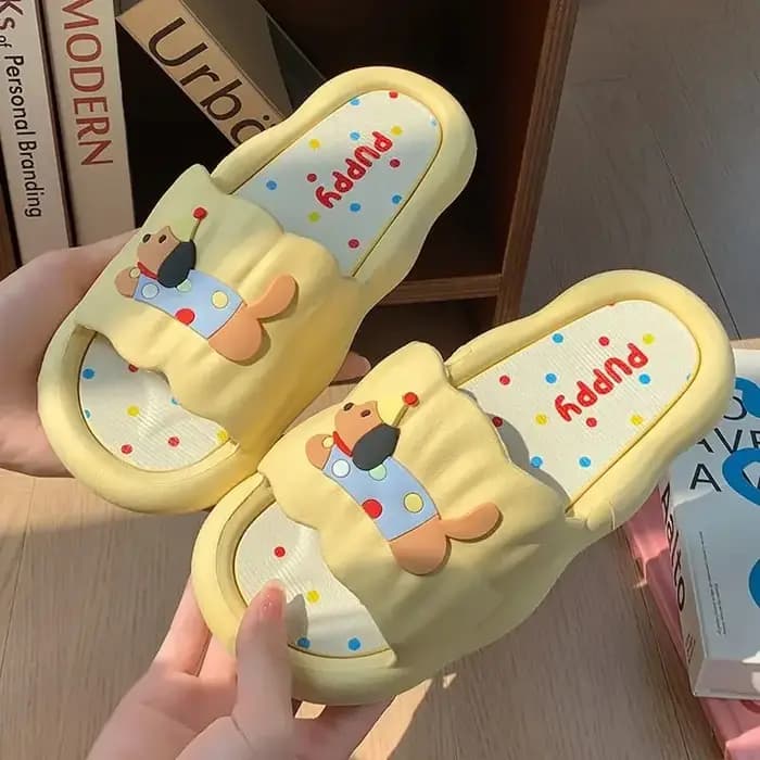 Chaussons Hot Dog Cartoon pour Femmes - Sandales d'été Douces Antidérapantes Intérieur/Extérieur