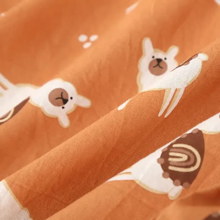 Pyjama d'été trois pièces en coton pour femme