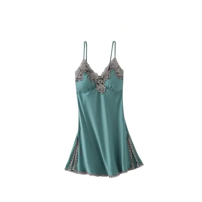 Ensembles de pyjamas en satin pour femmes avec coussinets de poitrine