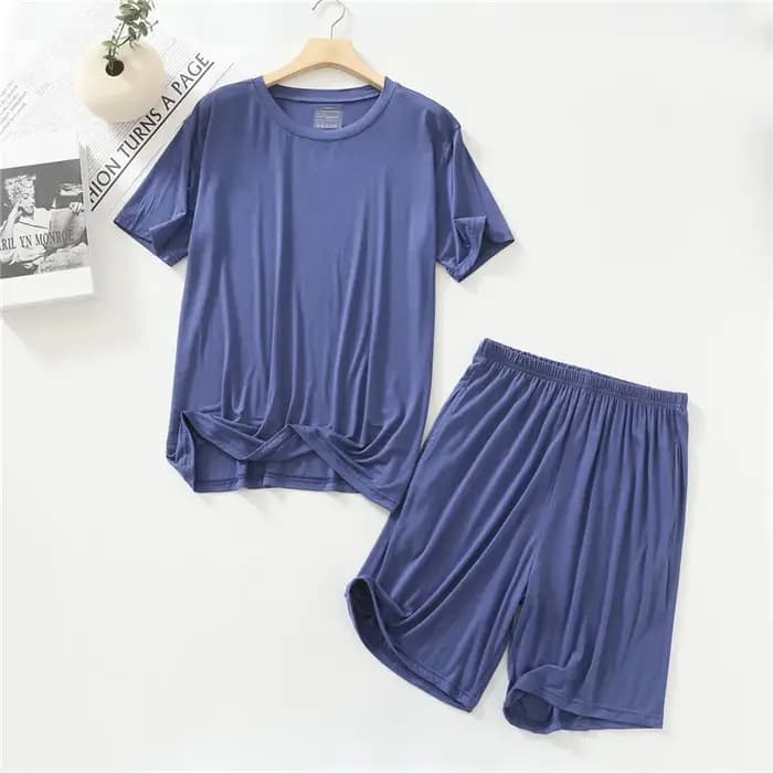 Pyjama d'Été à Manches Courtes pour Homme