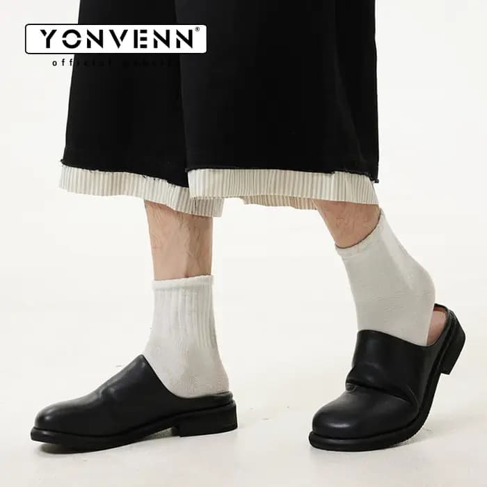 Pantoufles en cuir pour hommes