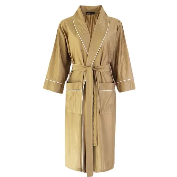 Nouvelle chemise de nuit hommes printemps automne sensation de fraîcheur mince Couple peignoir Grade sentiment été